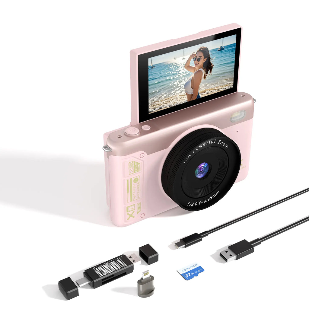 The ProShot 5K Retro Digicam | Vintage Creator Camera with 180° Flip Vlog Screen