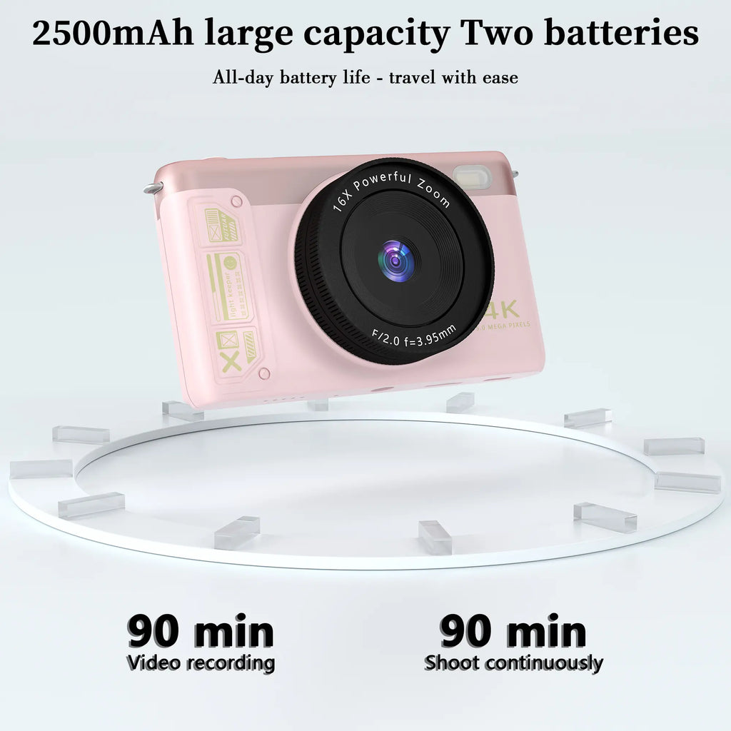 The ProShot 5K Retro Digicam | Vintage Creator Camera with 180° Flip Vlog Screen